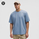lululemon丨Pique 男士超寬松款珠地 T 恤 LM3EM5S 水洗牛仔藍 M