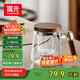 富光泡茶杯茶水分離高硼硅玻璃杯辦公室喝茶水杯子花茶杯公道杯500ml