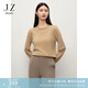 玖姿·安娜蔻簡(jiǎn)約優(yōu)雅肌理感羊毛長(cháng)袖套頭針織衫女裝2024秋款 卡其 M