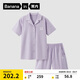 蕉內(nèi)棉棉500E女士睡衣夏季涼感居家服純棉抑菌短袖短褲家居服情侶套裝