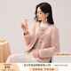 香影【咩咩絨】牛角扣羊羔毛風(fēng)短外套女2024秋冬新款毛絨仿生皮草 粉紅 L