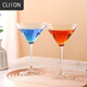 CLITON雞尾酒杯 水晶玻璃馬天尼香檳紅酒杯瑪格麗特杯酒吧三角杯CL-LQ02