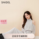 SNIDEL2025春夏新品優(yōu)雅泡泡袖露肩收腰純色雪紡連衣裙SWFO251074 淺灰色 M （1）