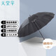 天堂 長(zhǎng)柄防紫外線晴雨傘加大強(qiáng)抗風(fēng)直桿傘太陽傘65*16骨 云炭黑
