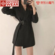 SNYDER WEAR2025秋季新款外套女韓版西裝外套氣質(zhì)修身顯瘦氣質(zhì)百搭西服外套女 黑色 S 建議80-95斤