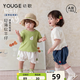 幼歌（YOUGE）嬰幼兒夏季新款輕薄軟牛仔透氣花苞褲時(shí)尚寬松寶寶長(zhǎng)褲 牛仔藍(lán) 100 cm