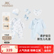 英氏（YEEHOO）新生兒衣服禮盒套裝初生嬰兒男女寶寶禮物滿月服純棉新生禮盒送禮 海鯨之夢(mèng)【6件套-精梳棉】 59cm