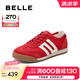 百麗（Belle）小輕甘2.0透氣休閑鞋女2025夏新商場(chǎng)同款舒適德訓(xùn)鞋D3W1DBM5 紅色 36 (230mm)
