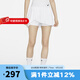 耐克（NIKE）女子短裙夏季速干褶裥網(wǎng)球運動半身裙不對稱百褶裙(含打底) DR6850-100 S