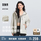 森馬[商場同款]外套女中長款撞色三防夾克2025春秋101125108008