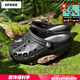 卡駱馳（crocs）男鞋女鞋洞洞鞋 沙灘鞋貝雅卡駱班懶人鞋運(yùn)動(dòng)舒適耐磨休閑鞋涼鞋 貝雅-黑色/建議拍小一碼 37 -38 /M5W7/230mm