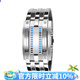 時(shí)刻美（skmei）手表男女同款電子表時(shí)尚創(chuàng)意運(yùn)動(dòng)手表防水腕表生日禮物 0926 合金版-銀色大號(hào)（防水）