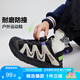左西男童運(yùn)動(dòng)鞋兒童鞋子2025新款紐扣機(jī)能網(wǎng)面透氣休閑溯溪鞋 黑色 37