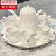 蕊順結(jié)婚禮物輕奢高檔茶具套裝結(jié)婚送禮水杯家用茶壺喬遷之喜搬家禮物 珠光珠點(diǎn)茶具（6杯1壺1托）禮盒