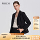 PRICH【四面彈】職場輕熟風(fēng)西裝戧駁領(lǐng)修身外套女士 19黑色西裝 XL (170)