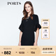 PORTS寶姿 新品 女裝優(yōu)雅立體釘珠裝飾修身連衣裙LN8D010KWB008 黑色 S (4)