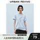 UR2025夏季新款女裝兔子印花寬松棉質(zhì)短袖T恤UYY450217 粉藍(lán) M