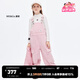 little MO&Co.親子裝 童裝春秋裝女童背帶褲粉色女孩連體褲長褲兒童 柔粉色 120