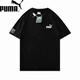 彪馬（PUMA）情侶運(yùn)動(dòng)短袖T恤男女同款純棉圓領(lǐng)簡(jiǎn)約舒適休閑運(yùn)動(dòng)半袖百搭時(shí)尚 黑色 XL 140-160斤