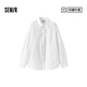 森馬（Semir）[商場(chǎng)同款]長(zhǎng)袖襯衫女中長(zhǎng)款松弛2025夏oversize防曬101325105002