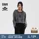 森馬（Semir）【梅花聯(lián)名】短外套女寬松連帽夾克2024年秋新款顯高顯瘦上衣白色 灰色調(diào)00322 165/88A/L