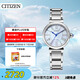 西鐵城（CITIZEN）手表女日韓表小鈴花光動能貝母盤鋼帶時尚送禮物女友EM1060-87N