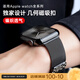 E-TREND適用蘋果手表表帶s10新款ultra2金屬iwatch9米蘭尼斯series10腕帶 雙磁吸_黑色（中圓格） 適用42mm表盤【新品10代iwatch】