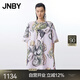 JNBY/江南布衣25夏新品連衣裙小花仙客來印花中袖圓領(lǐng)A型5P4G15430 690/粉色系 S