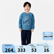 NIKE3BRAND 耐克男女童加絨衛(wèi)衣+衛(wèi)褲印花保暖彈力兒童時尚2件套