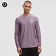 lululemon丨Waterside 男士長(zhǎng)袖游泳上裝 防曬 LM3EJLS 灰紫 M