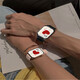 2025手機(jī)通用iwatch S10手表新款頂配心率血壓智能運(yùn)動(dòng)健康檢測(cè)環(huán) 情侶對(duì)表【一粉色一黑色】