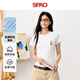SPAOSP短袖t恤女2025年夏季新款緊身圓領設計感修身衣服SPDX25AT01XY
