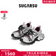 SugarSu白鹿于文文同款|SugarSu酥履24秋季時(shí)尚復(fù)古增高拼色綁帶老爹女鞋 千禧銀 37