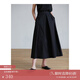 旅途原品（ltyp）白色百褶裙半身裙女中長(zhǎng)款百褶優(yōu)雅大擺裙百搭休閑A裙夏 黑色 - 現(xiàn)貨 M