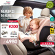 寶得適（BRITAX）寶寶兒童安全座椅0-7歲isize認(rèn)證正反360°旋轉(zhuǎn)成長(zhǎng)騎士 通風(fēng)款 Air薄霧粉