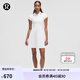 lululemon丨Pique 女士高爾夫珠地短袖休閑連衣裙 LW1FBIS 白/白/黑 S /6