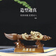 接運貓龍年茶寵擺件變色擺件創(chuàng  )意茶玩茶盤(pán)配件功夫茶具飾品圖片價(jià)格 龍定乾坤(發(fā)財大筆)金色