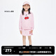 little MO&Co.兩件套 套裝童裝春秋裝女童純棉衛(wèi)衣短裙兒童裙子洋氣 水粉色 130 130/64
