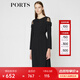 PORTS寶姿商場同款女裝秋季新品中長款修身連衣裙LA9D086GFB011 黑色 XS (2)