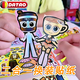 蜜匡德國品質(zhì)AI山海經(jīng)VS節奏盒子女孩趣味換裝手工材料玩具兒童手帳 山海經(jīng)VS節奏盒子M款貼紙8張