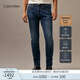 Calvin KleinJeans秋冬男士經(jīng)典休閑通勤ck高彈力磨絨楔形錐形牛仔褲J326415