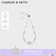 CHARLES&KEITH六芒星之夜太陽星手鏈女CK5-12120340 Silver銀色 1個