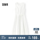 森馬（Semir）連衣裙女顯瘦收腰長(zhǎng)裙溫柔2025夏季氣質(zhì)木耳邊背心裙107425114060
