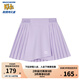 Skechers斯凱奇童裝女童梭織短裙夏季戶外舒爽透氣運動休閑裙子P224G047 淺雪青色/00EW 140cm