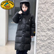 G.DUCKKIDS兒童長款羽絨服男童過膝新款中大童衣服小童寶寶加厚童裝冬季外套 黑色 150 cm (適合身高140cm-150cm)