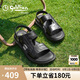金利來（goldlion）涼鞋男輕便商務(wù)休閑鞋舒適耐磨沙灘鞋G596320230AAF黑色43