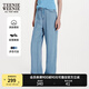 Teenie Weenie【萊賽爾】小熊女裝復(fù)古松弛休閑直筒闊腿牛仔褲長(zhǎng)褲 淺藍(lán)色 XS (155)