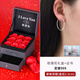 百年老鳳祥999足銀耳環(huán)女純銀夸張大圓圈耳圈2025新款耳飾素圈養 菱格耳圈外直徑2.5cm偏小足銀99