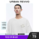 UR2025夏季新款男裝時(shí)尚休閑立體圖案棉質(zhì)短袖T恤UMM450042 本白 M