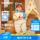 巴拉巴拉童裝嬰兒羽絨服連體衣寶寶衣服冬裝哈衣爬服萌趣男童女童 藍綠41501 90 cm